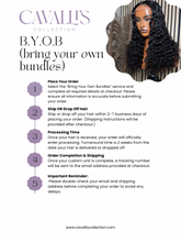 B.Y.O.B (Bring Your Own Bundles)