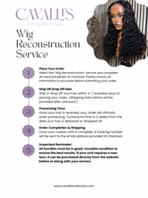 Wig Reconstruction Service